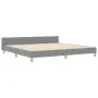 Estructura de Cama Gris Claro 200x200 cm Tela de , Camas y somieres - Ref: Foro24-3344753, Precio: 270,17 €, Descuento: %
