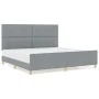 Estructura de Cama Gris Claro 200x200 cm Tela de , Camas y somieres - Ref: Foro24-3344753, Precio: 270,17 €, Descuento: %