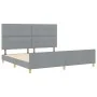 Estructura de Cama Gris Claro 200x200 cm Tela de , Camas y somieres - Ref: Foro24-3344753, Precio: 270,17 €, Descuento: %