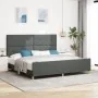 Marco de Cama Gris Oscuro 200x200 cm Tela de , Camas y somieres - Ref: Foro24-3344754, Precio: 270,79 €, Descuento: %