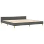 Marco de Cama Gris Oscuro 200x200 cm Tela de , Camas y somieres - Ref: Foro24-3344754, Precio: 270,79 €, Descuento: %
