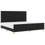 Cama Negra 200x200 cm de Tela | Foro24.es | Tu tienda online para hogar, jardín y más Foro24.es
