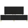 Cama Negra 200x200 cm de Tela | Foro24.es | Tu tienda online para hogar, jardín y más Foro24.es