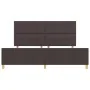 Estructura de cama en marrón oscuro 200x200 cm de tela | Foro24.es | Tu tienda online para hogar, jardín y más Foro24.es
