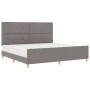 Cama de Tela Taupe 200x200 cm de , Camas y somieres - Ref: Foro24-3344757, Precio: 271,98 €, Descuento: %