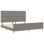 Cama de Tela Taupe 200x200 cm de , Camas y somieres - Ref: Foro24-3344757, Precio: 271,98 €, Descuento: %