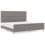 Cama de Tela Taupe 200x200 cm de , Camas y somieres - Ref: Foro24-3344757, Precio: 271,98 €, Descuento: %