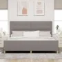 Cama de Tela Taupe 200x200 cm de , Camas y somieres - Ref: Foro24-3344757, Precio: 271,98 €, Descuento: %