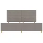 Cama de Tela Taupe 200x200 cm de , Camas y somieres - Ref: Foro24-3344757, Precio: 271,98 €, Descuento: %