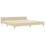 Cama Crema 200x200 cm en Tela by , Beds and slatted bases - Ref: Foro24-3344758, Price: 269,12 €, Discount: %