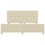 Cama Crema 200x200 cm en Tela by , Beds and slatted bases - Ref: Foro24-3344758, Price: 269,12 €, Discount: %