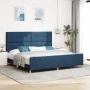 Estructura de Cama Azul 200x200 cm de Tela | Foro24.es | Tu tienda online para hogar, jardín y más Foro24.es