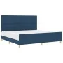 Estructura de Cama Azul 200x200 cm de Tela | Foro24.es | Tu tienda online para hogar, jardín y más Foro24.es