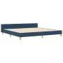 Estructura de Cama Azul 200x200 cm de Tela | Foro24.es | Tu tienda online para hogar, jardín y más Foro24.es