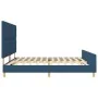 Estructura de Cama Azul 200x200 cm de Tela | Foro24.es | Tu tienda online para hogar, jardín y más Foro24.es