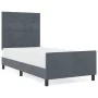 Estructura de cama Gris oscuro 80x200 cm Terciopelo by , Beds and slatted bases - Ref: Foro24-3344904, Price: 152,74 €, Disco...