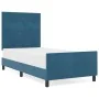 Cama Azul Oscuro 80x200 cm Terciopelo de , Camas y somieres - Ref: Foro24-3344907, Precio: 143,86 €, Descuento: %
