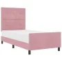 Estructura de cama de terciopelo rosa 80x200 cm by , Beds and slatted bases - Ref: Foro24-3344908, Price: 161,15 €, Discount: %