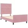 Estructura de cama de terciopelo rosa 80x200 cm by , Beds and slatted bases - Ref: Foro24-3344908, Price: 161,15 €, Discount: %