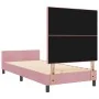 Estructura de cama de terciopelo rosa 80x200 cm by , Beds and slatted bases - Ref: Foro24-3344908, Price: 161,15 €, Discount: %
