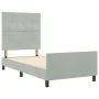Estructura de Cama Gris Claro 90x200 cm Terciopelo de , Camas y somieres - Ref: Foro24-3344915, Precio: 156,02 €, Descuento: %