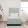 Estructura de Cama Gris Claro 90x200 cm Terciopelo de , Camas y somieres - Ref: Foro24-3344915, Precio: 156,02 €, Descuento: %