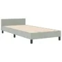 Estructura de Cama Gris Claro 90x200 cm Terciopelo de , Camas y somieres - Ref: Foro24-3344915, Precio: 156,02 €, Descuento: %