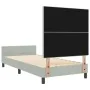 Estructura de Cama Gris Claro 90x200 cm Terciopelo de , Camas y somieres - Ref: Foro24-3344915, Precio: 156,02 €, Descuento: %