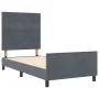 Estructura de Cama en Gris Oscuro, 100x200 cm, Hecha de Terciopelo | Foro24.es | Tu tienda online para hogar, jardín y más Foro24.es