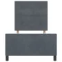 Estructura de Cama en Gris Oscuro, 100x200 cm, Hecha de Terciopelo | Foro24.es | Tu tienda online para hogar, jardín y más Foro24.es