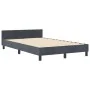 Estructura de cama Gris oscuro 120x190 cm Terciopelo de , Camas y somieres - Ref: Foro24-3344928, Precio: 182,40 €, Descuento: %