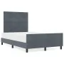 Estructura de cama Gris oscuro 120x190 cm Terciopelo de , Camas y somieres - Ref: Foro24-3344928, Precio: 182,40 €, Descuento: %