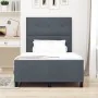 Estructura de cama Gris oscuro 120x190 cm Terciopelo de , Camas y somieres - Ref: Foro24-3344928, Precio: 182,40 €, Descuento: %