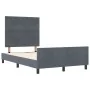 Estructura de cama Gris oscuro 120x190 cm Terciopelo de , Camas y somieres - Ref: Foro24-3344928, Precio: 182,40 €, Descuento: %