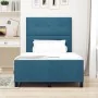 Cama Azul Oscuro 120x190 cm Terciopelo by , Beds and slatted bases - Ref: Foro24-3344931, Price: 189,24 €, Discount: %