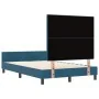 Cama Azul Oscuro 120x190 cm Terciopelo by , Beds and slatted bases - Ref: Foro24-3344931, Price: 189,24 €, Discount: %