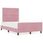 Cama Rosa 120x190 cm Terciopelo by , Beds and slatted bases - Ref: Foro24-3344932, Price: 188,05 €, Discount: %