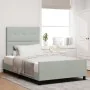 Estructura de Cama de Terciopelo Gris Claro 120x200 cm de , Camas y somieres - Ref: Foro24-3344933, Precio: 183,36 €, Descuen...