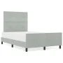 Estructura de Cama de Terciopelo Gris Claro 120x200 cm de , Camas y somieres - Ref: Foro24-3344933, Precio: 183,36 €, Descuen...