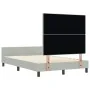 Estructura de Cama de Terciopelo Gris Claro 120x200 cm de , Camas y somieres - Ref: Foro24-3344933, Precio: 183,36 €, Descuen...