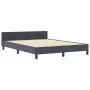 Estructura de Cama de Terciopelo Gris Oscuro 140x190 cm | Foro24.es | Tu tienda online para hogar, jardín y más Foro24.es