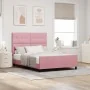 Estructura de Cama de Terciopelo Rosa 140x190 cm | Foro24.es | Tu tienda online para hogar, jardín y más Foro24.es
