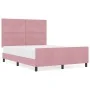 Estructura de Cama de Terciopelo Rosa 140x190 cm | Foro24.es | Tu tienda online para hogar, jardín y más Foro24.es