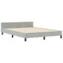 Estructura de Cama Gris Claro 140x200 cm Terciopelo | Foro24.es | Tu tienda online para hogar, jardín y más Foro24.es