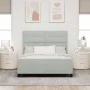Estructura de Cama Gris Claro 140x200 cm Terciopelo | Foro24.es | Tu tienda online para hogar, jardín y más Foro24.es