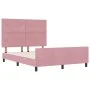 Estructura de Cama Rosa 140x200 cm Terciopelo by , Beds and slatted bases - Ref: Foro24-3344950, Price: 245,74 €, Discount: %