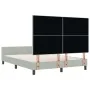 Cama Gris Claro 160x200 cm Terciopelo | Foro24.es | Tu tienda online para hogar, jardín y más Foro24.es