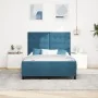 Estructura de Cama Azul Oscuro 160x200 cm Terciopelo by , Beds and slatted bases - Ref: Foro24-3344955, Price: 252,19 €, Disc...