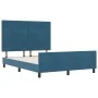 Estructura de Cama Azul Oscuro 160x200 cm Terciopelo by , Beds and slatted bases - Ref: Foro24-3344955, Price: 252,19 €, Disc...