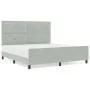 Estructura de Cama Gris Claro 180x200 cm Terciopelo de , Camas y somieres - Ref: Foro24-3344957, Precio: 263,85 €, Descuento: %